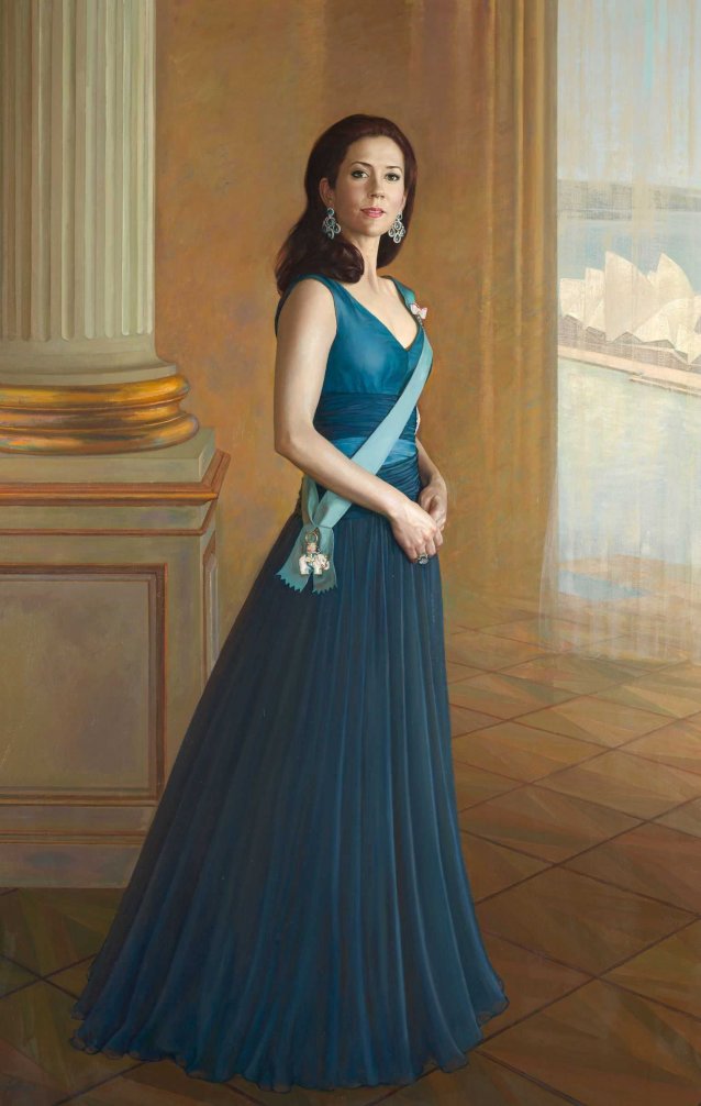 Portrait of HRH Crown Princess Mary of Denmark