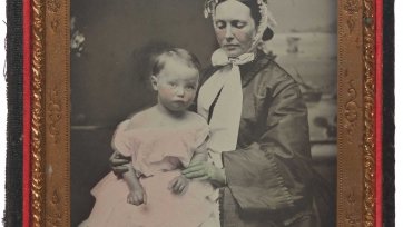 Martha Mary Robertson with her child William St Leonards Robertson