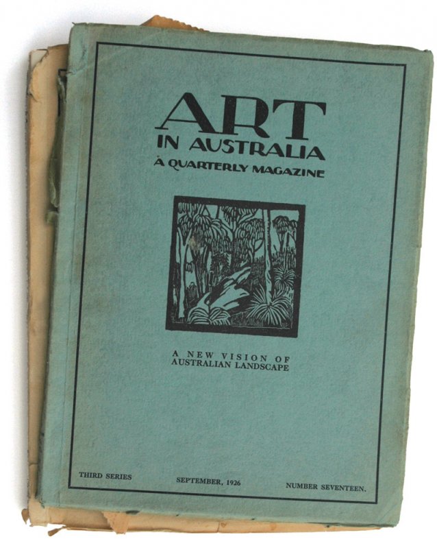 Gums Cover for Art in Australia September, 1926