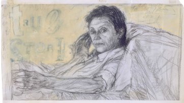 Study for portrait of Helen Garner