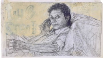 Study for portrait of Helen Garner