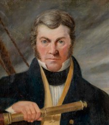 Captain W Kinghorne, 1834 by Thomas James Lempriere oil on canvas(frame: 74.8 x 70.0 x 6.2 cm, support: 63.5 x 58.7 cm)
