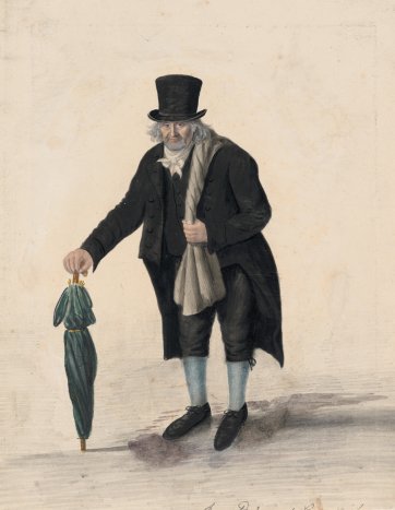 Samuel Hevens, Jewish old clothes man, Greenwich, 1824 by John Dempsey
