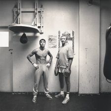 Jeff Fenech and trainer, John Lewis