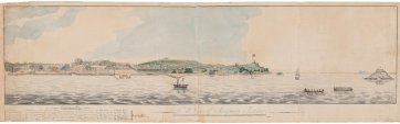 SW view of Macquarie Harbour, c.1828
