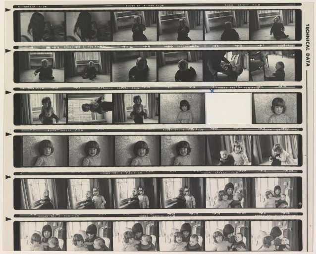 Contact sheet (Caroline Slade), 1973